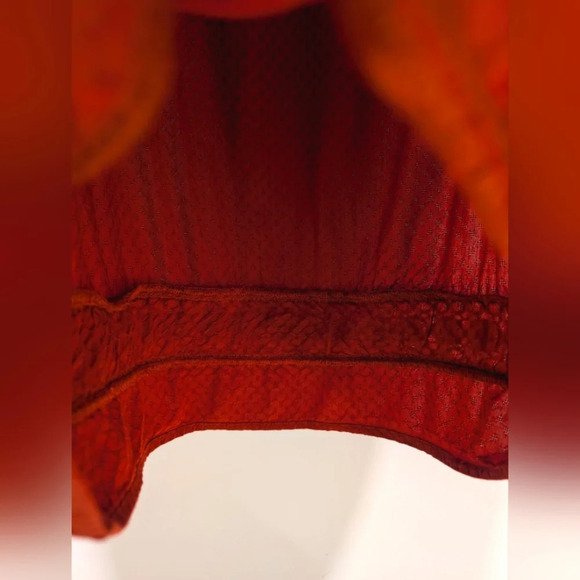 Orange Crochet Design Shift Dress Size Medium - Picture 4 of 6
